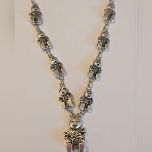 🌟 Vintage Carol Felley “Storyteller” Sterling Silver Navajo Necklace – 20” 57g